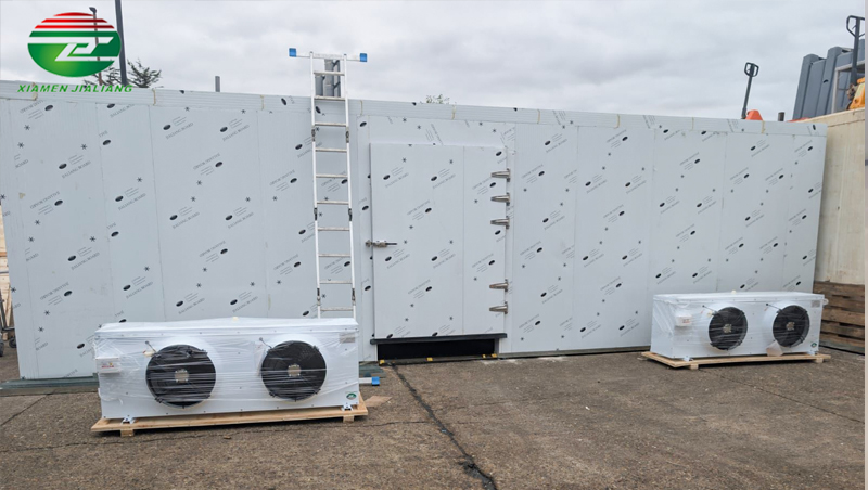 frozen cold storage room