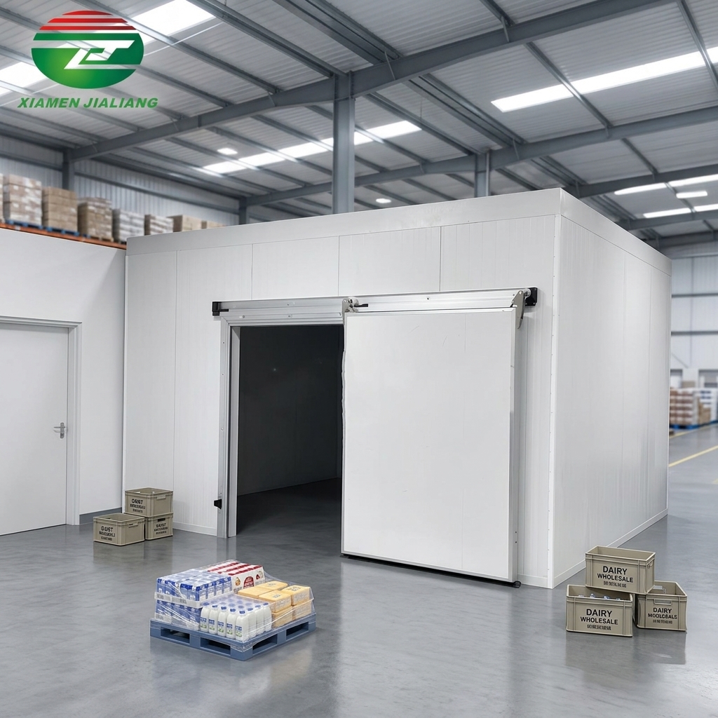 cold room of frozen products
